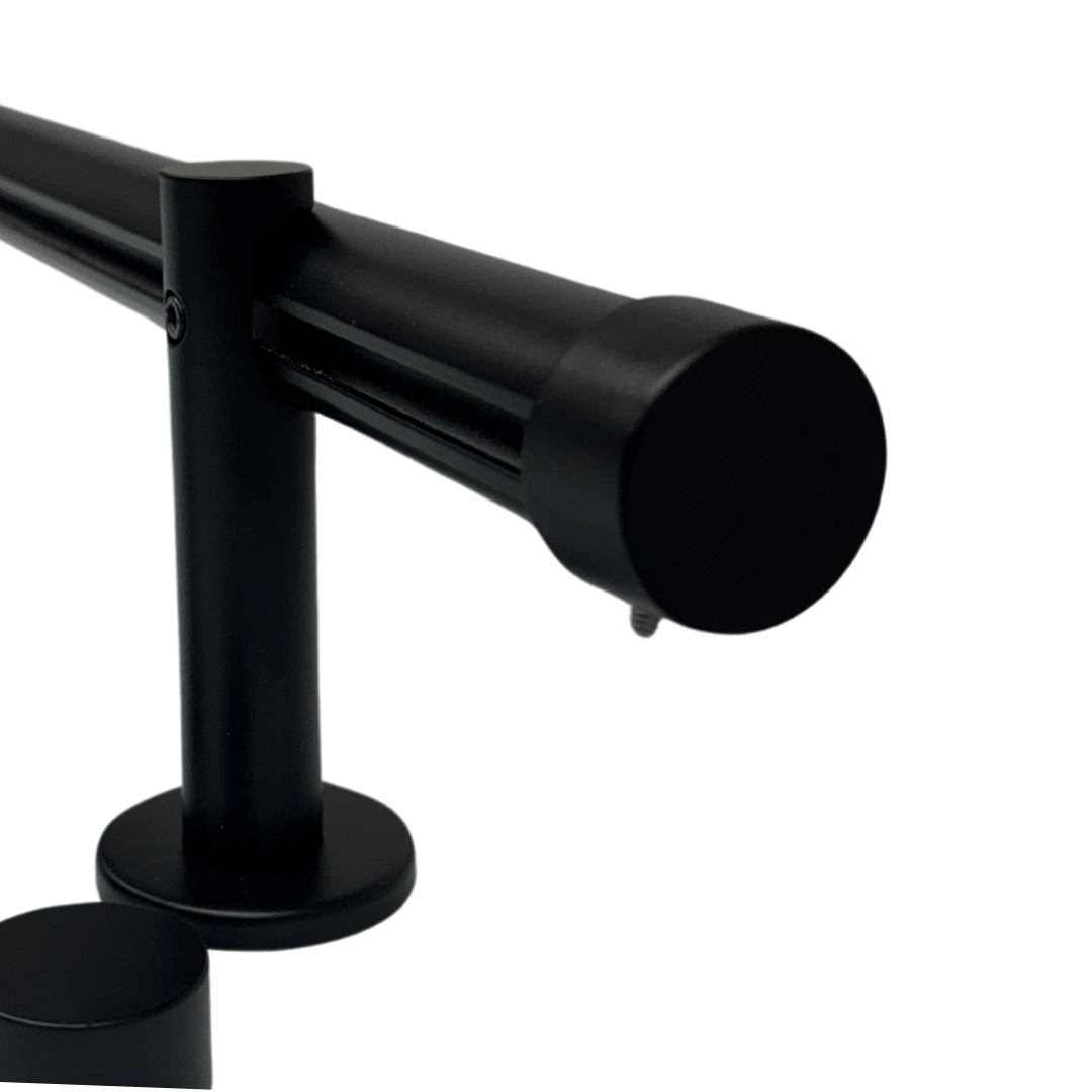 Maza Decor Curtain Rod - Black Metal
