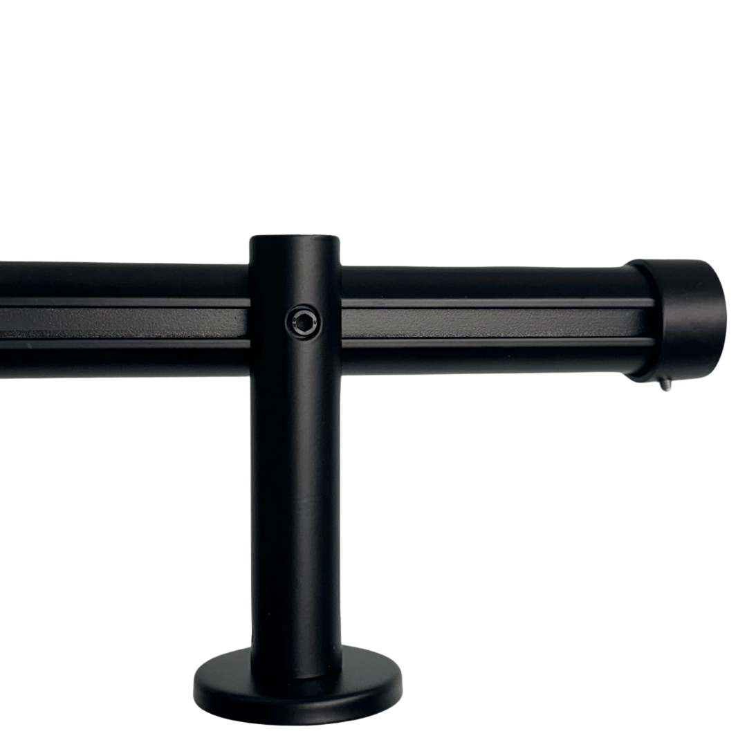 Maza Decor Curtain Rod - Black Metal