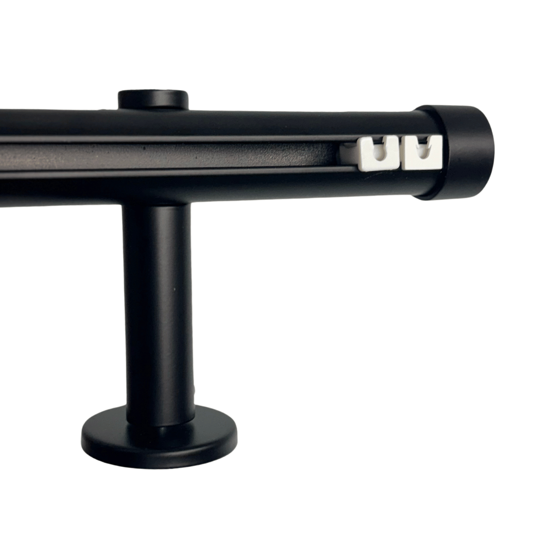Maza Decor Curtain Rod - Black Metal
