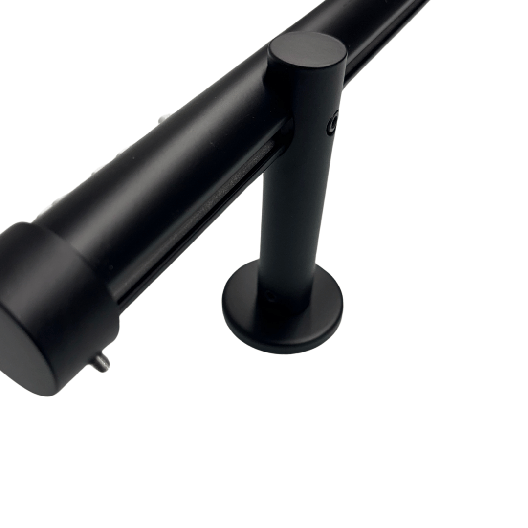 Maza Decor Curtain Rod - Black Metal