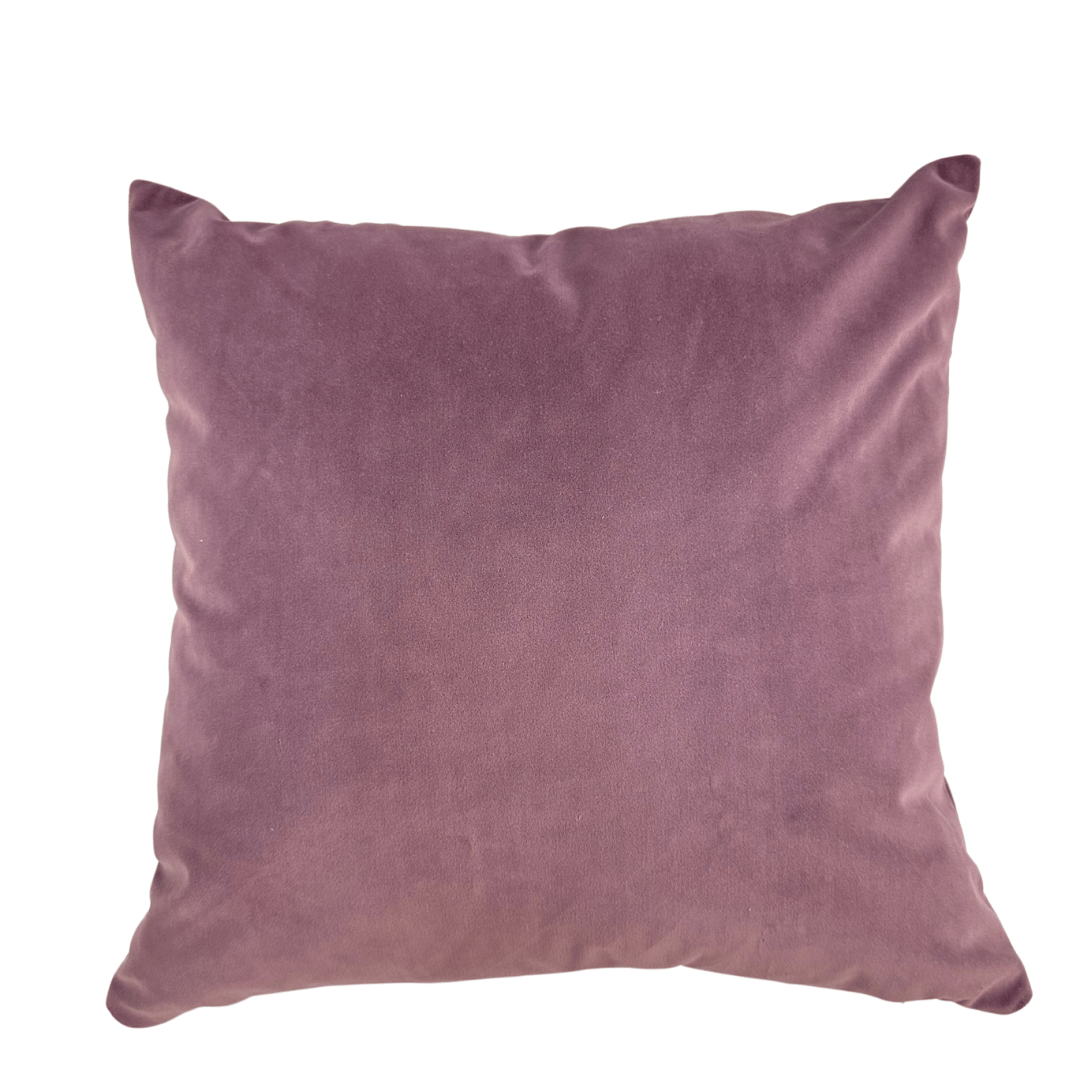 Maza Throw Pillow Purple Velvet