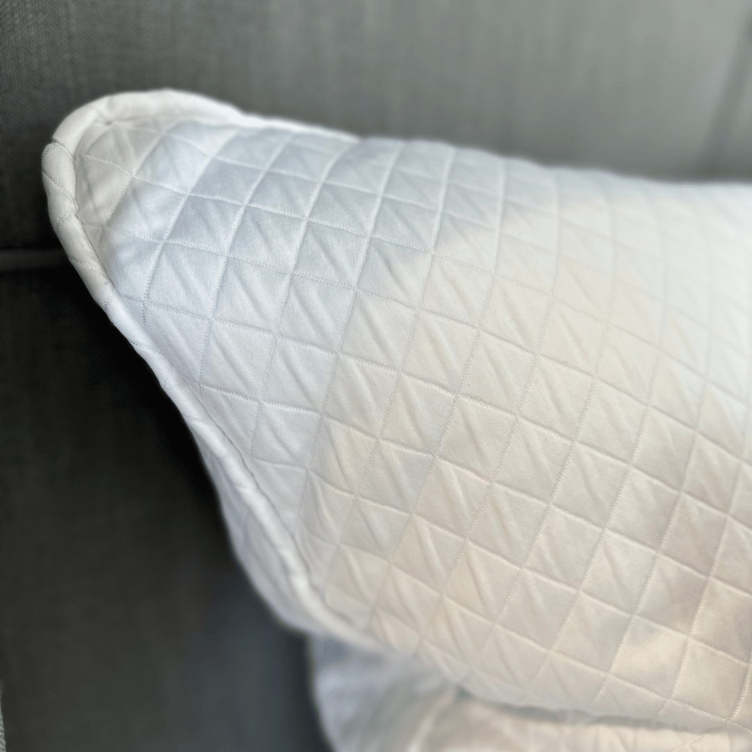 Maza Decor Roma Ropa de cama artesanal juego de cama blanco y beige - Elegance