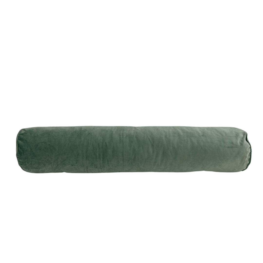 Maza Decorative Bolster Pillow Green MAZA DECOR