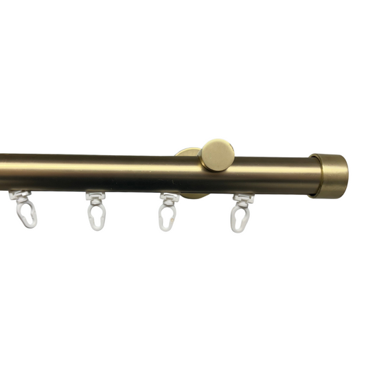 Maza Decor Curtain Rod - Golden Metal