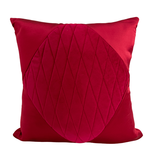 Red Maza Velvet Throw Pillow 2 Packs