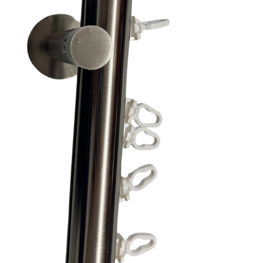 Maza Decor Curtain Rod - Nickel Metal