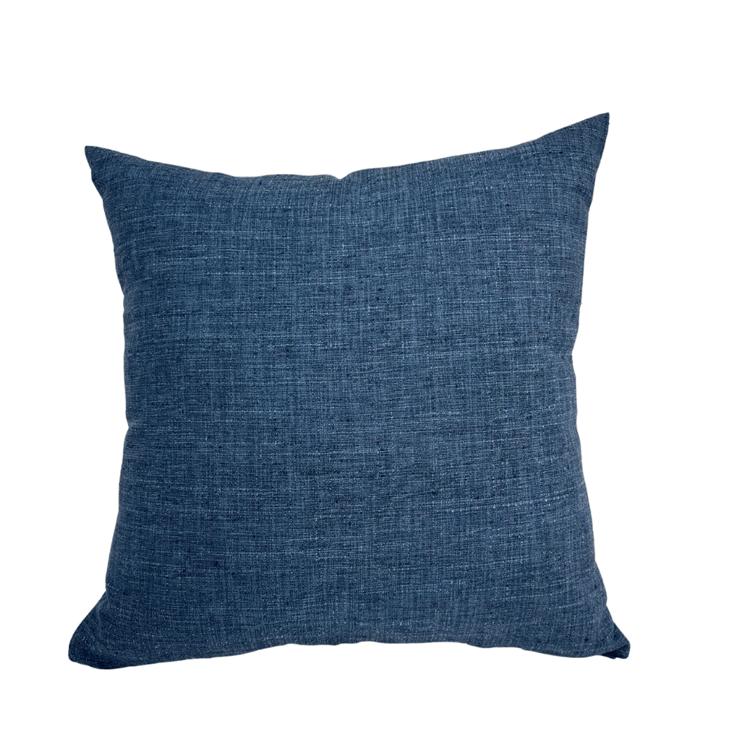 Maza Throw Pillow Denim Blue