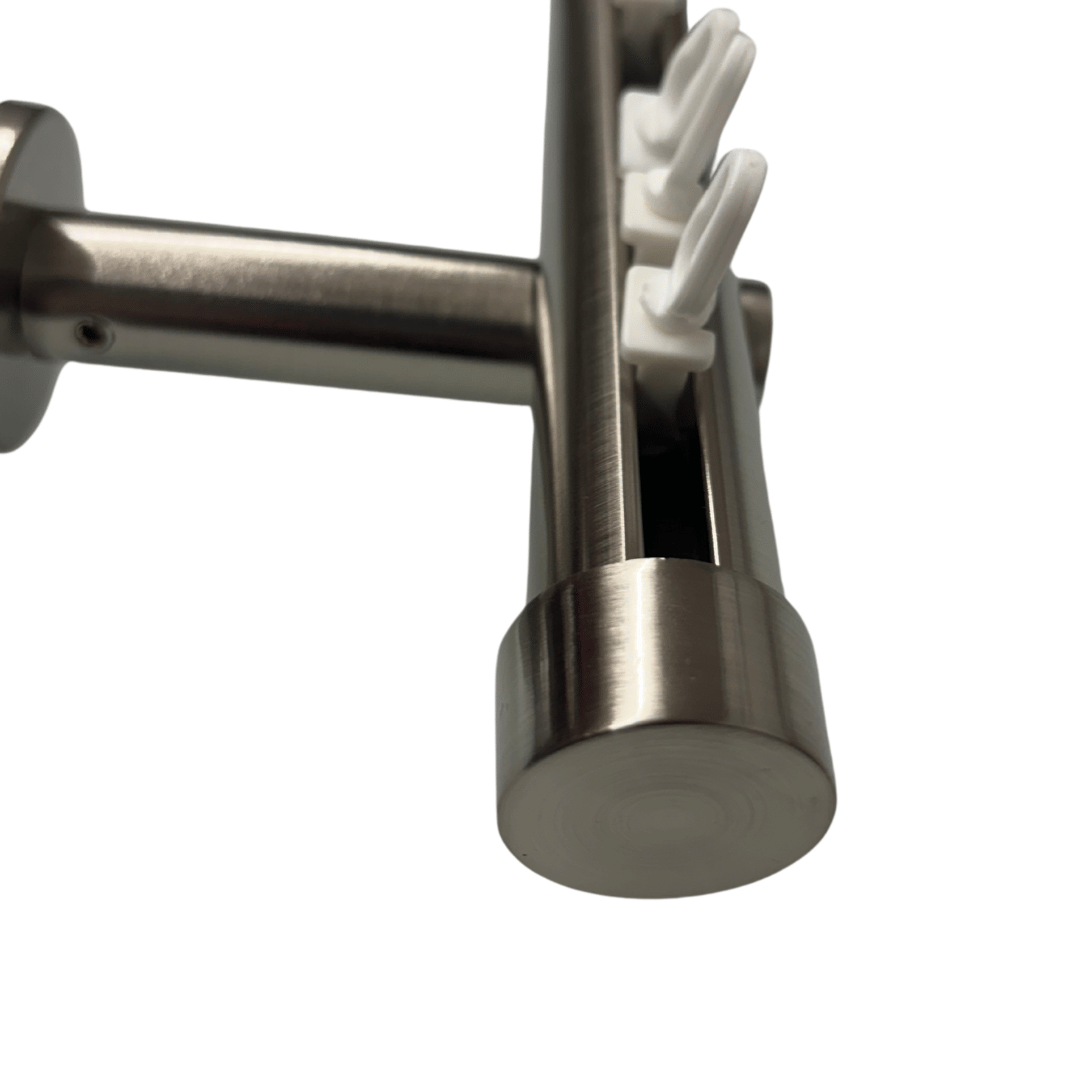 Maza Decor Curtain Rod - Nickel Metal