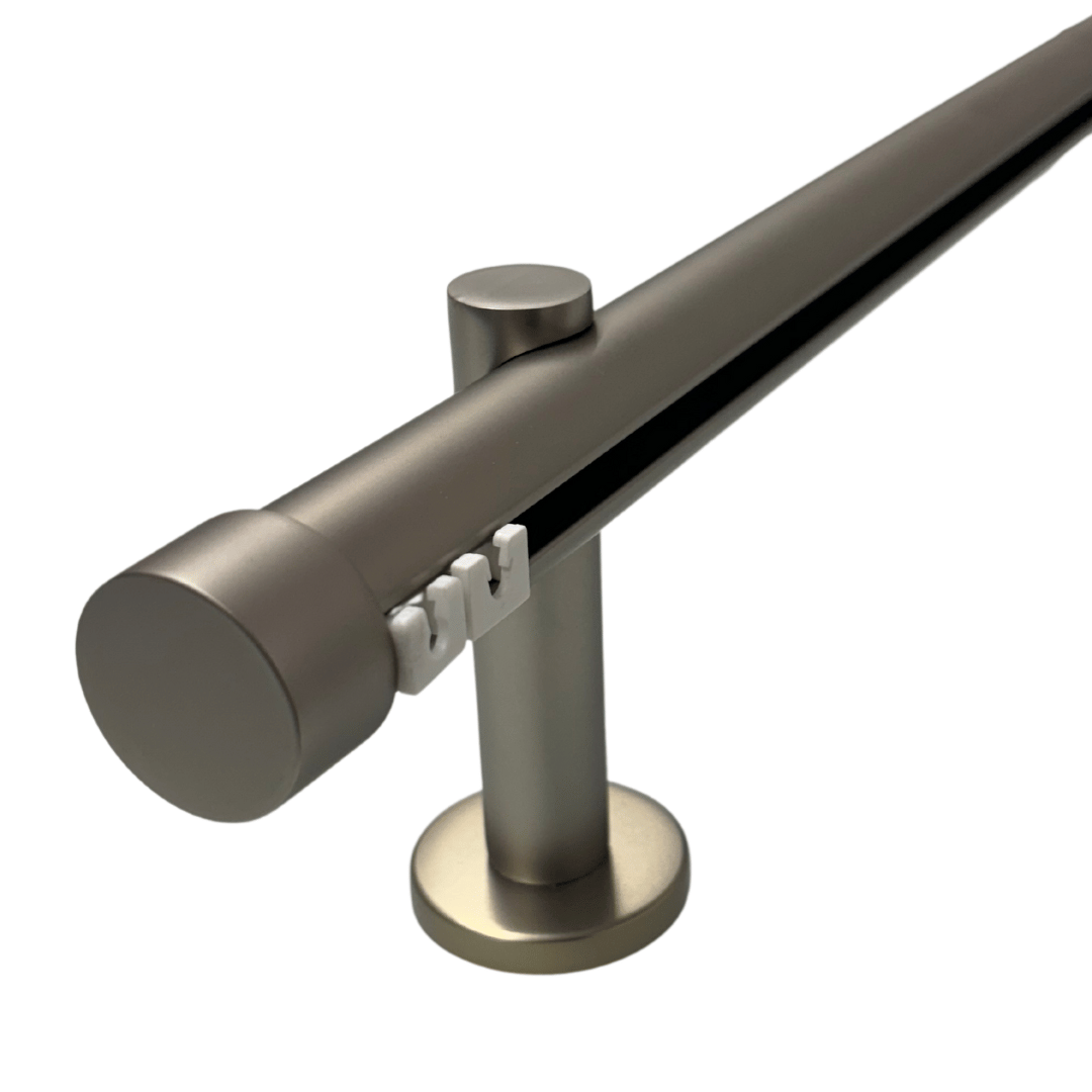 Maza Decor Curtain Rod - Nickel Satin